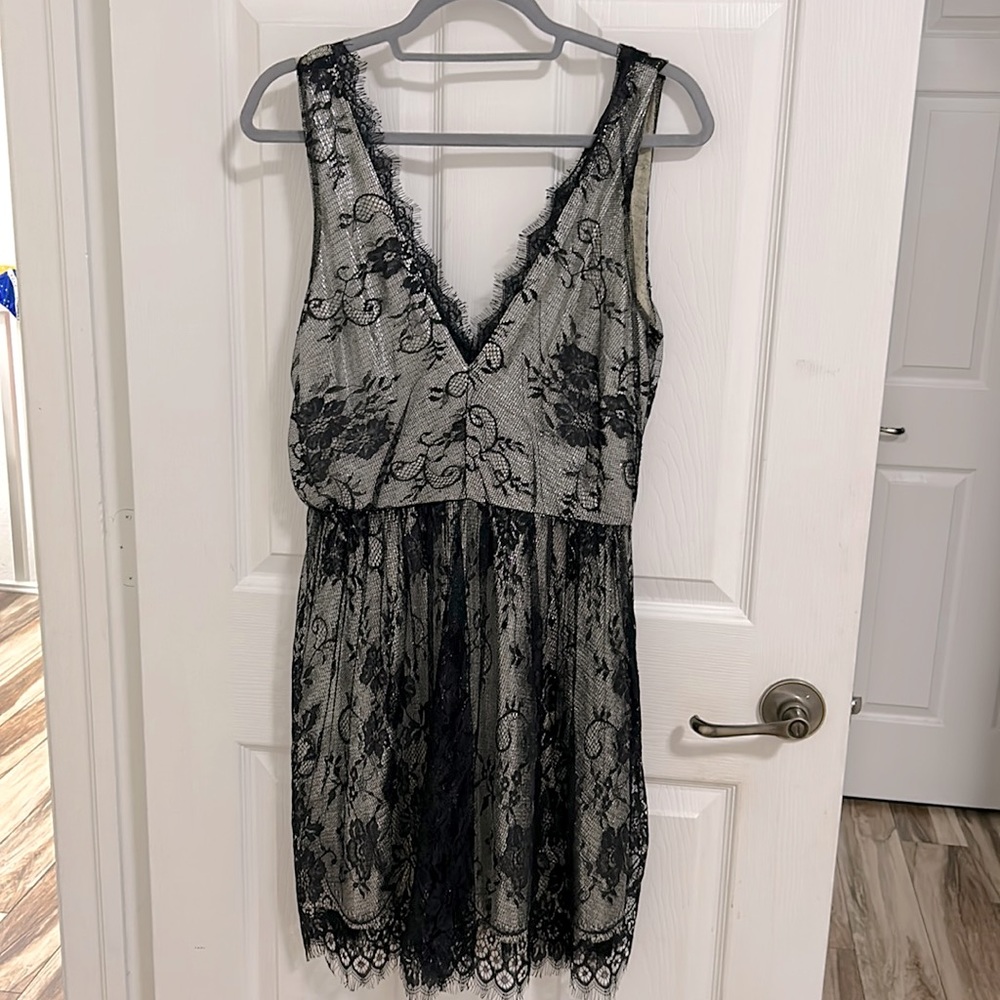 Francesca’s dress. Size M. Silver/black